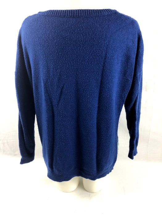 Notations Blue Holiday Sweater Size XL
