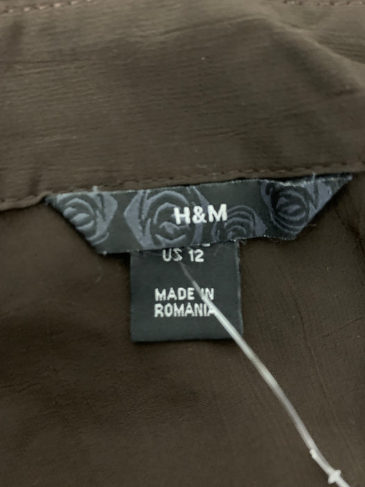 H&M Bottom Down Shirt Size 12