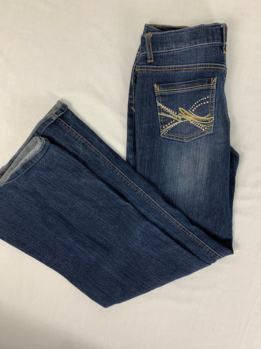 L.E.I Girls Jeans Gabby Lowrise Flare Jeans Size 16