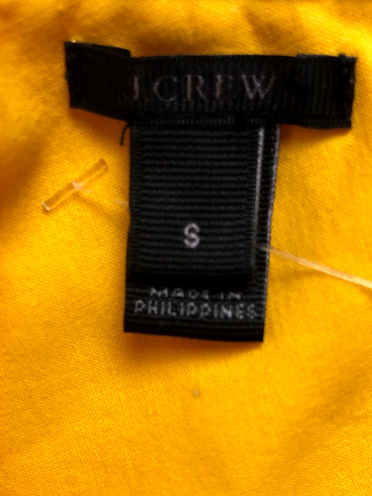 J Crew Yellow Cotton Top Size S