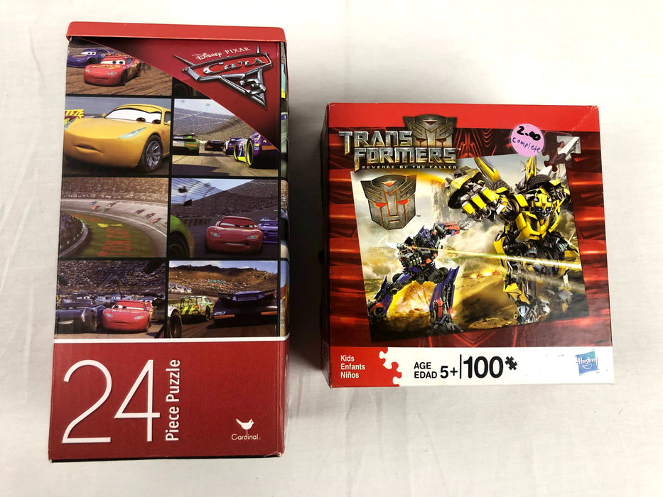 Cars and Transformers Puzzles 2 Piece Bundle