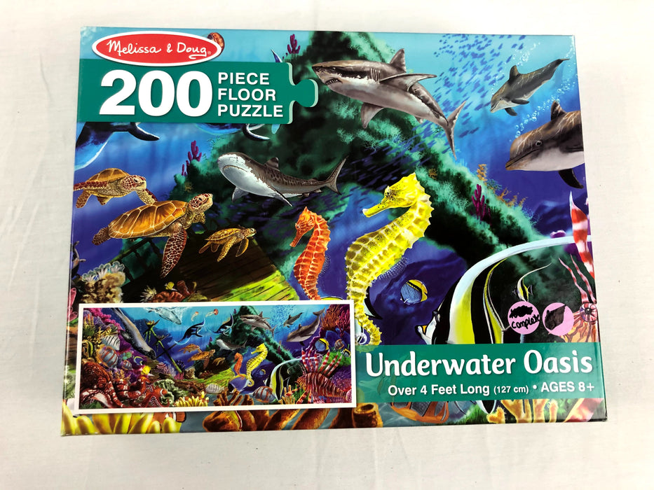 Melissa and Doug 200 Piece Underwater Oasis Floor Puzzle