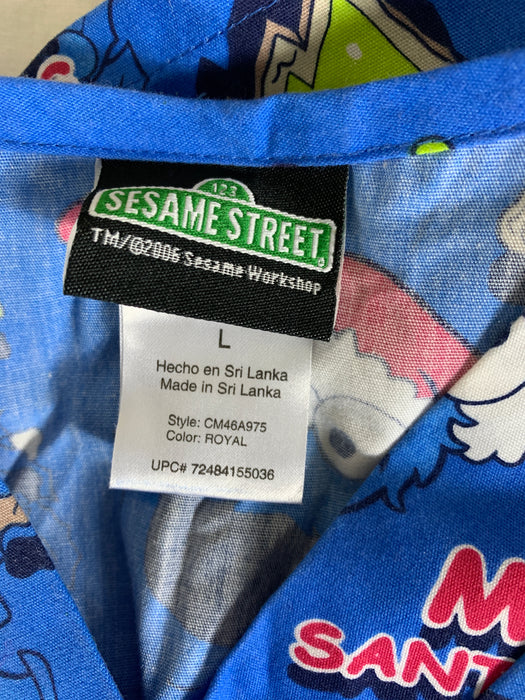 Sesame Street Men's Scrubs Size Large