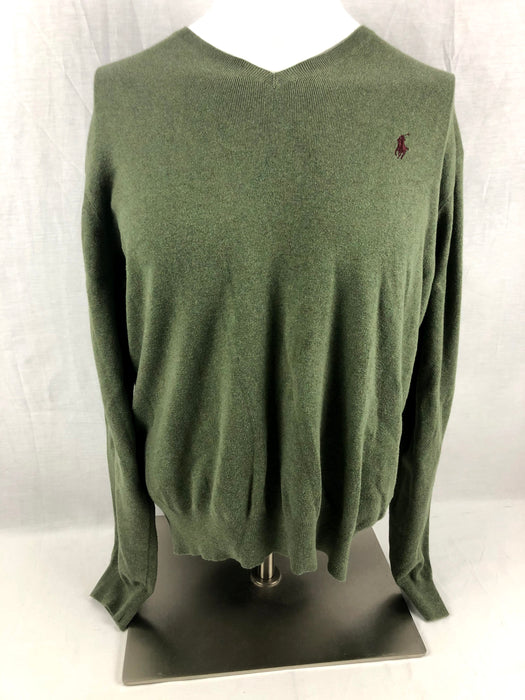 Polo Ralph Lauren Green Pima Cotton Sweater Size XL