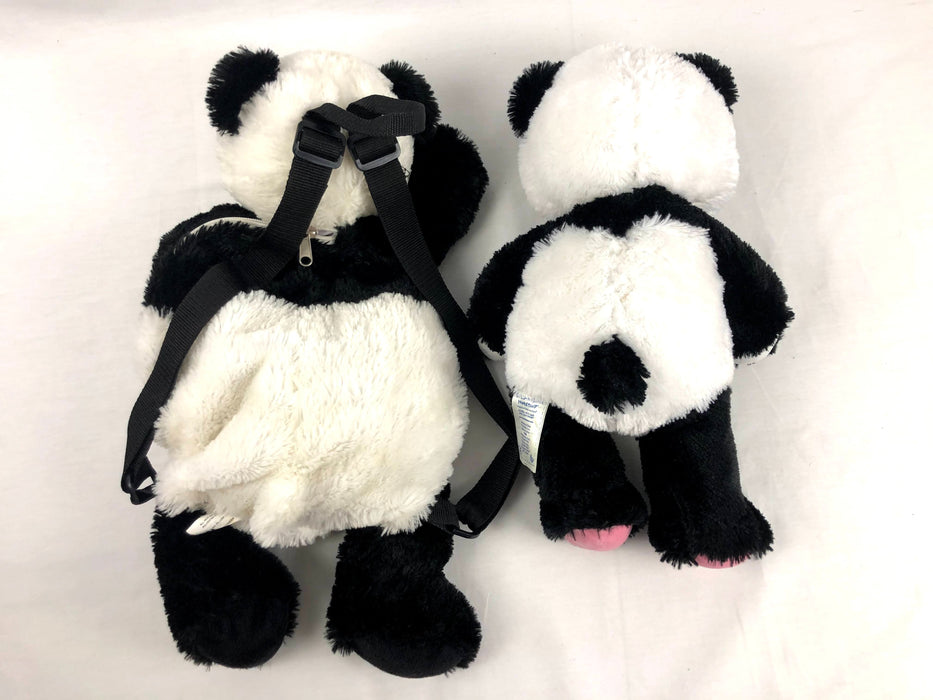2 Piece Panda Bear Plush and Panda Bear Plush Backpack