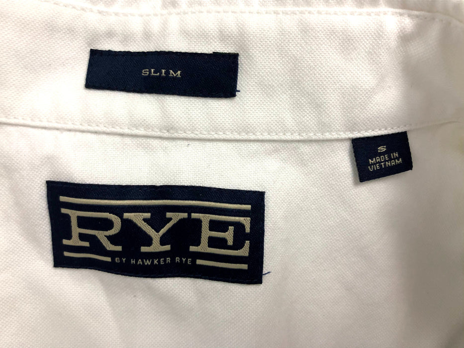 New Rye Cotton Button Down Slim Size S