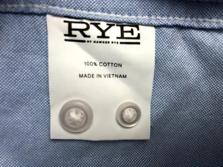 New Rye Cotton Button Down Slim Size S