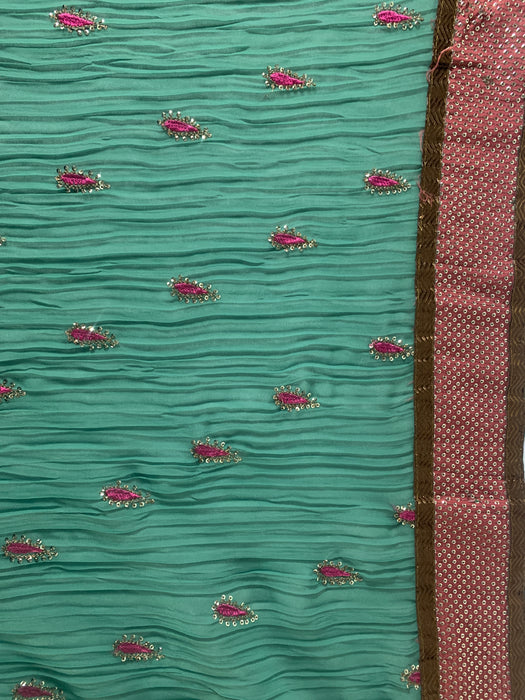 Upcycled 2pc Sari Handmade Curtains 84x44