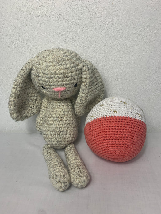 Land of Nod Knit Bunny and Ball