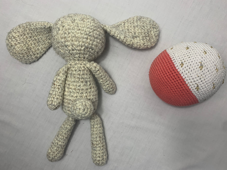 Land of Nod Knit Bunny and Ball