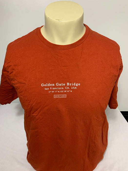 Denim & Flower Golden Gate Bridge, CA Shirt Size Large