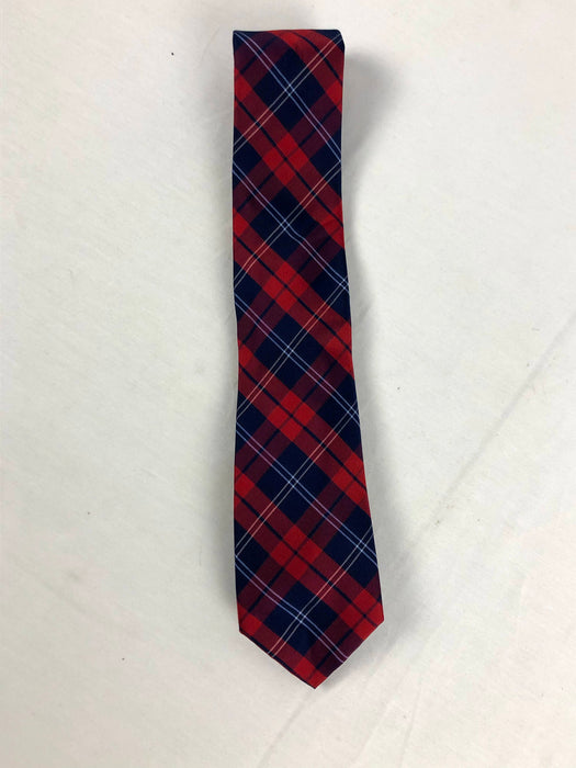 Tommy Hilfiger Red and Blue Plaid Tie