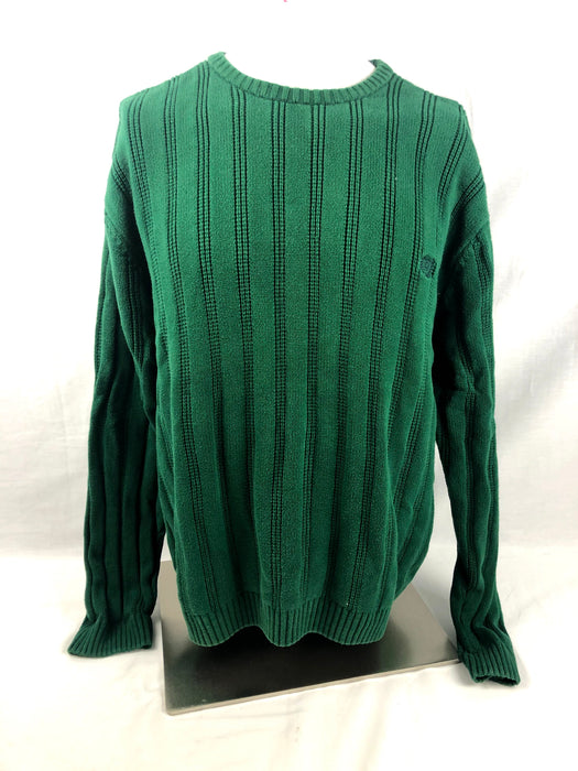 Chaps Green Cotton Sweater Size XL