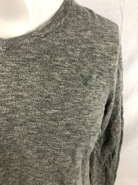 American Eagle Outfitters Grey Cotton Shirt Size L