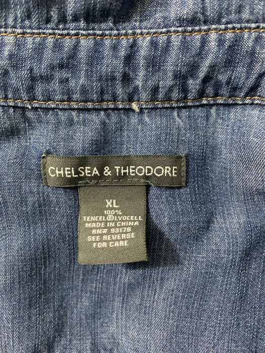 Chelsea & Theodore Soft Jean Button Down Dress