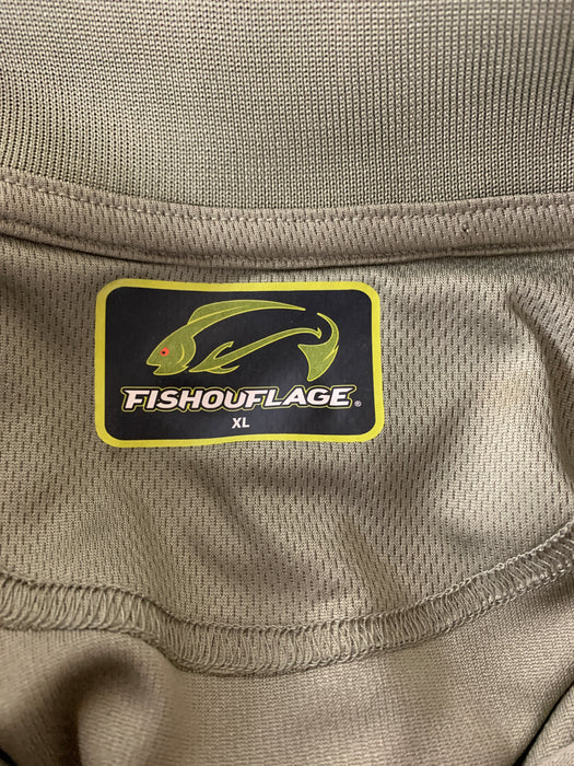 Fishouflage Mens Shirt Size XL