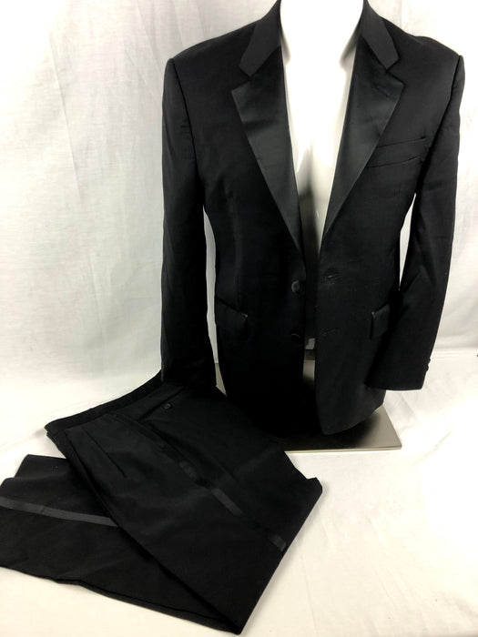 Calvin Klein Black Tuxedo Jacket and Pants Size 38S