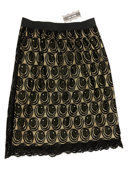 Miss Pinky New Black and Beige Skirt Size L