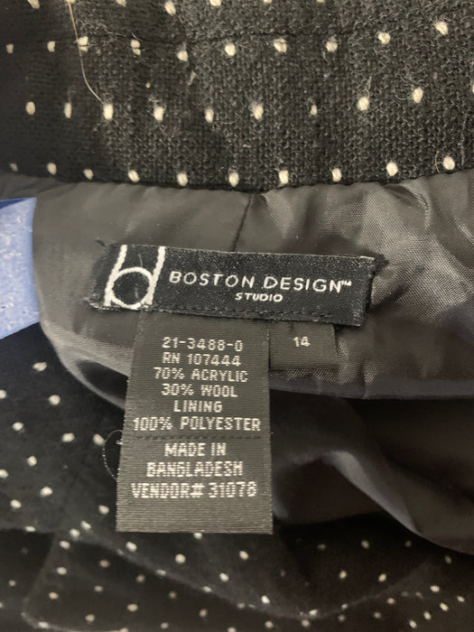 Boston Design Suit Jacket Studio Size 14