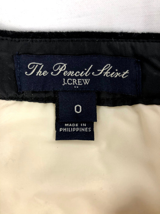 J. Crew The Pencil Skirt Wool Blend Size 0