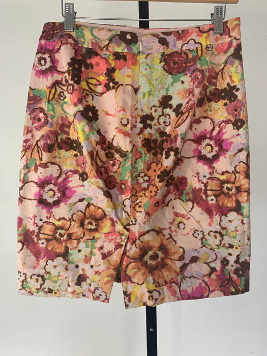 J Crew Floral Skirt Size Small
