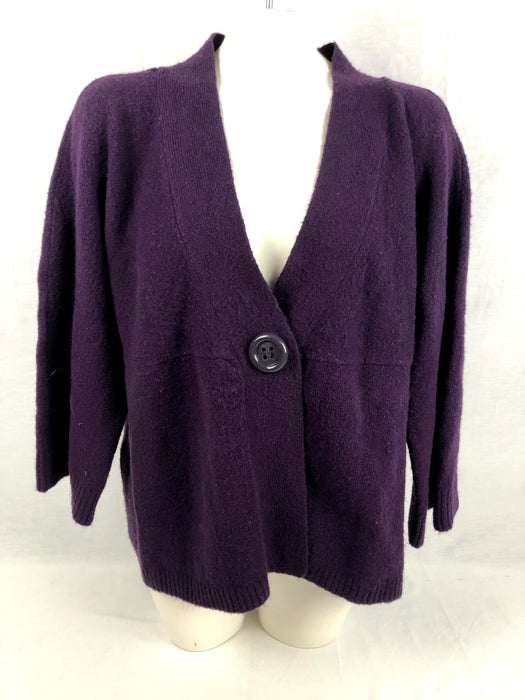Studio Works Purple Cardigan Sweater Size 2X
