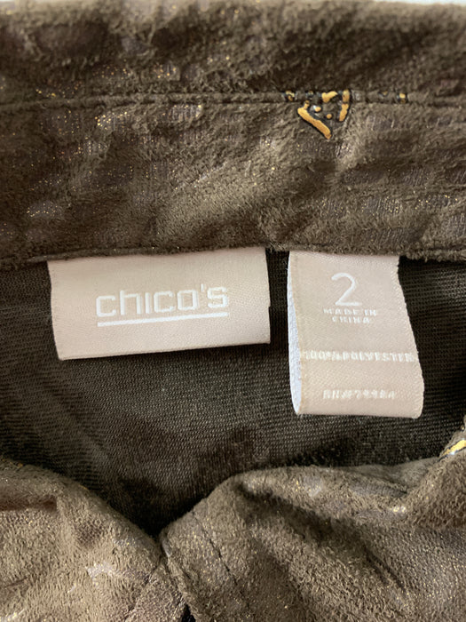Chico's Shirt Size 2 (Medium 10/12)