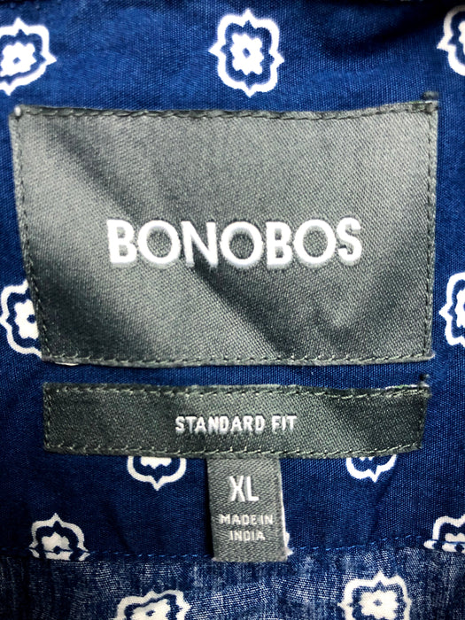 Bonobos Short Sleeve Cotton Button Down Shirt Size XL