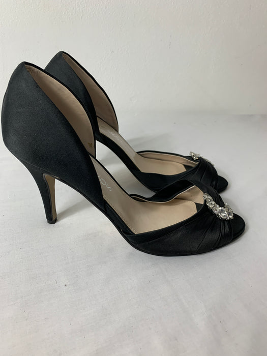 Caparkos Stunning Black Heels Size 7.5