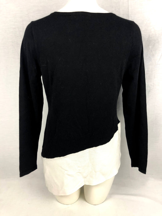 INC International Concepts Black Sweater Top Size M