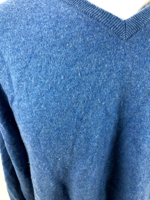 Club Room Blue Cashmere Sweater Size XL