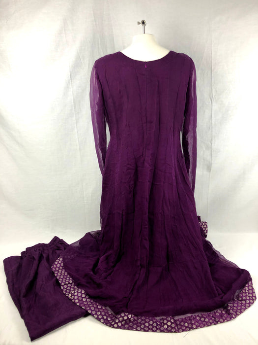 2 Piece Dress and Pants Purple Outfit Size L