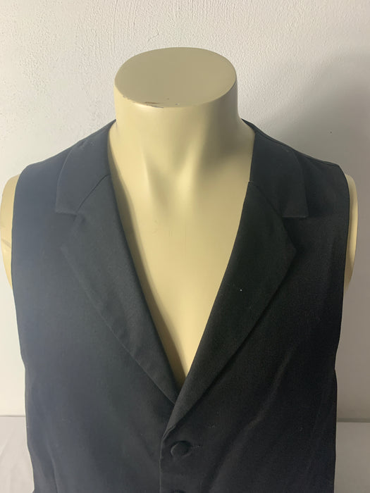 Joseph Abboud Black Tie Vest Size Large