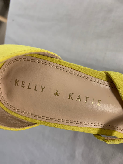 Kelly & Katie Yellow High Heels Size 8