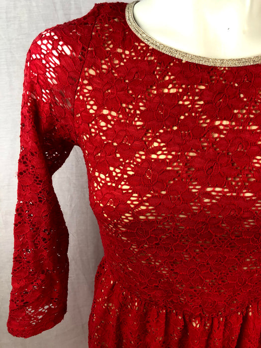 Ophelia for FC Red Orange Dress Size M