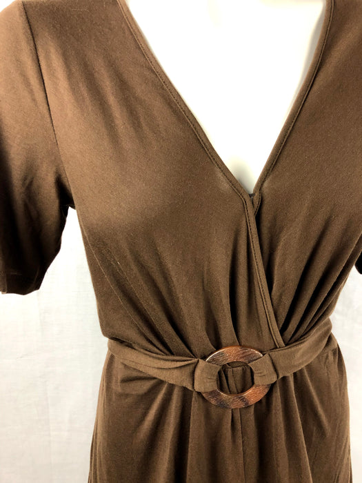 Brown Dress with Belt Size M