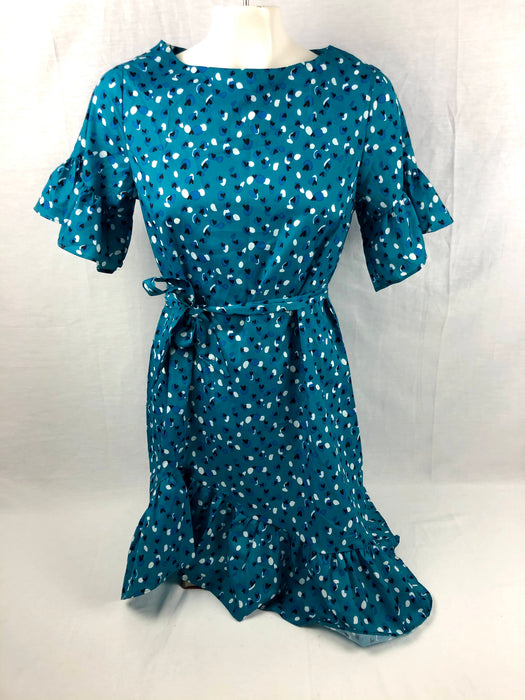 Turquoise Patterned Dress Size S