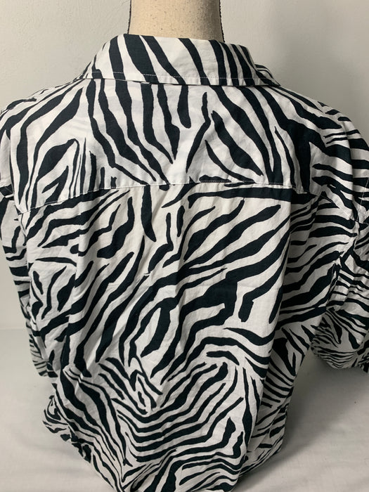 Chaps Zebra Print Dress Size 3X