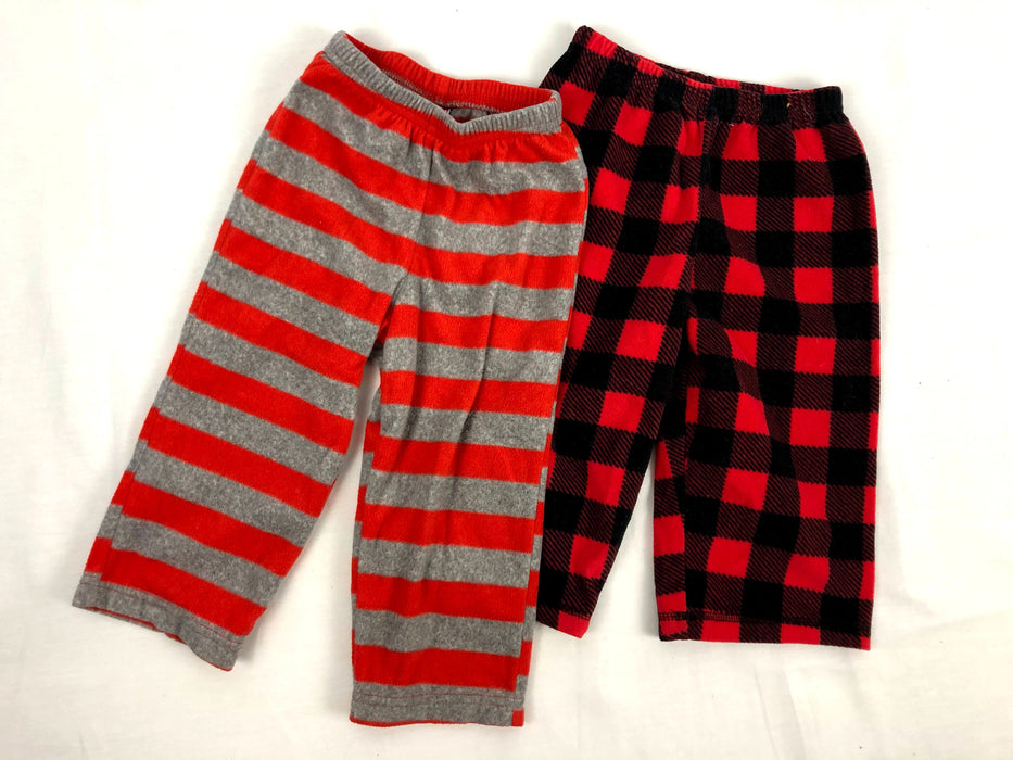 2 Piece Red Cozy Pants Bundle Size 18m