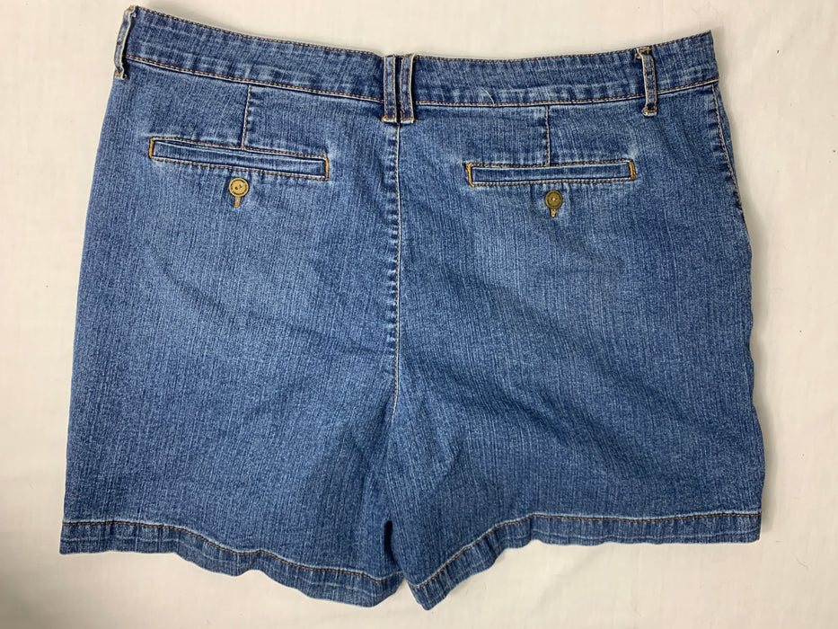 Gloria Vanderbilt Jean Shorts Size 16