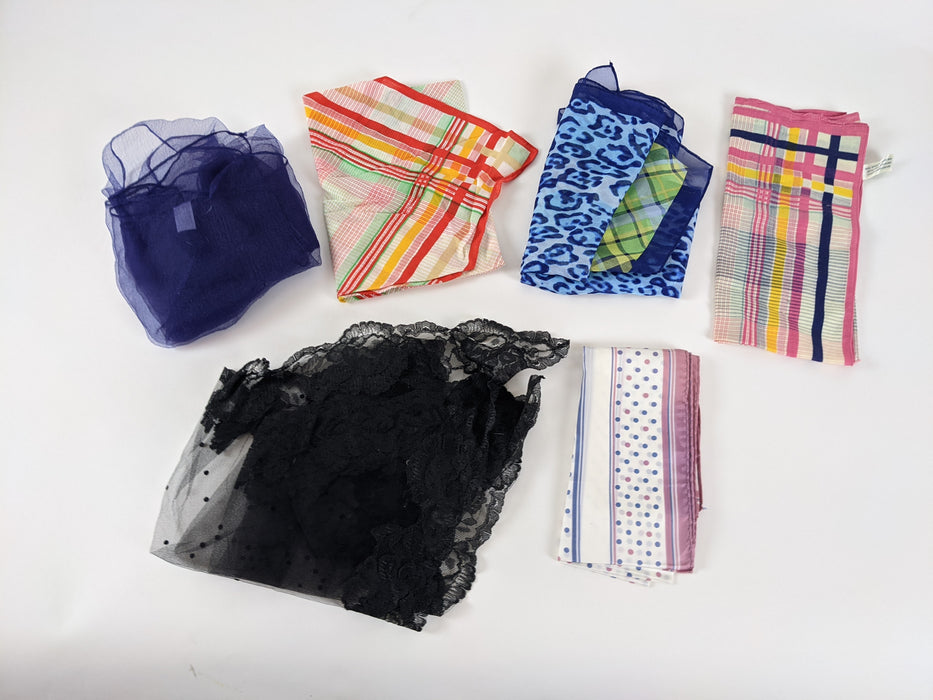 6 pc Bundle Vintage Handkerchiefs