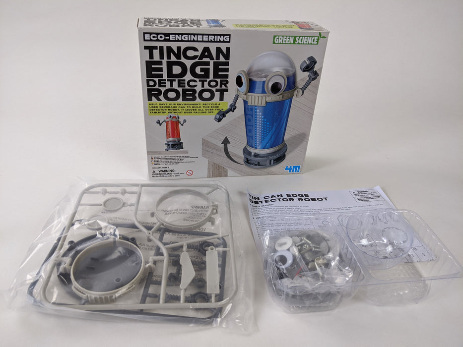 Green Science Tincan Edge Detector Robot (Complete)