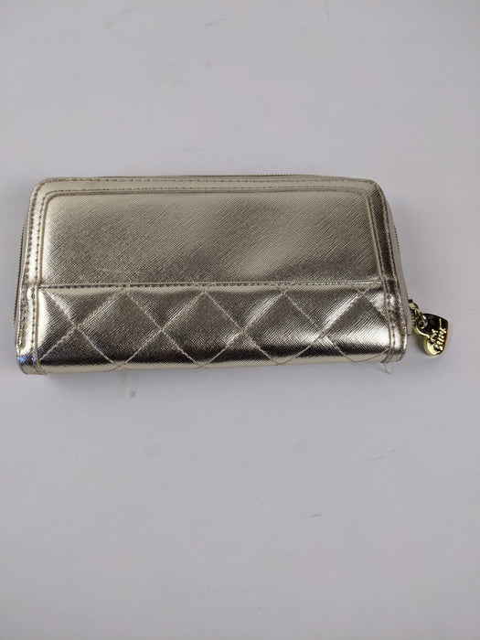 Betsey Johnson New York N.Y. Gold Zipper Wallet