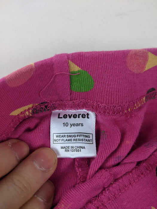 4 pc. Bundle Leveret Girl's Pajamas Size 10