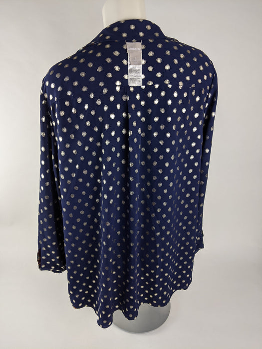 Chico's Reversible Women's Button Up Size XL