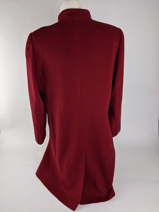 Vintage Women's Red Pea Coat Size 12