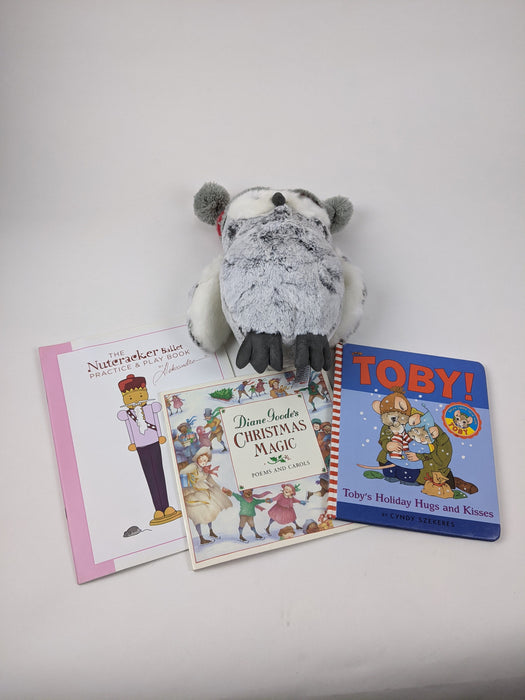 4 pc. Bundle Books & Owl Toy
