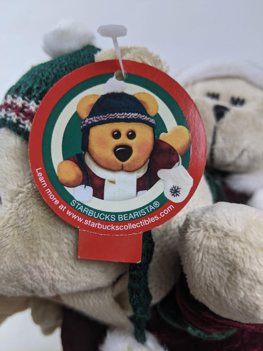 2 pc. Bundle Starbucks Barista Holiday Stuffed Animal Bears