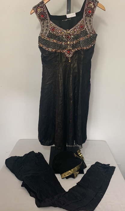 3pc. Beaded Indian Dress Size S/M