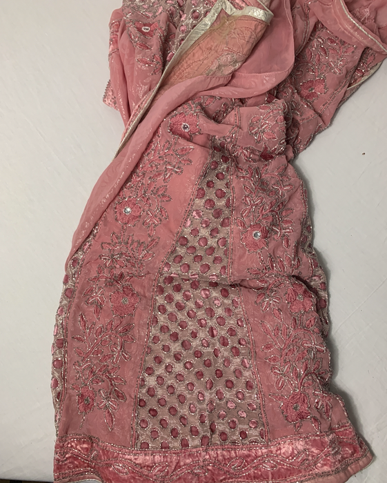 Beaded Pink Sari